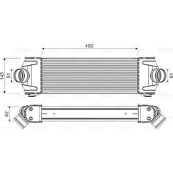 Intercooler échangeur Ford transit - VALEO - 818550