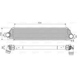 Intercooler échangeur Renault master - VALEO - 818561