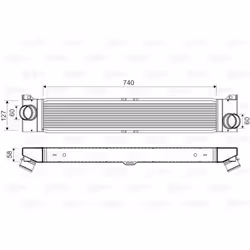 Intercooler échangeur Citroen jumper - VALEO - 818569