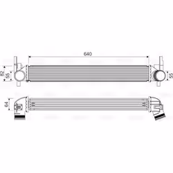 Intercooler échangeur Audi A1 - VALEO - 818574