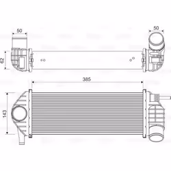 Intercooler échangeur Renault kangoo - VALEO - 818584