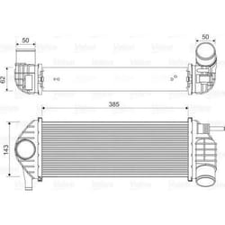 Intercooler échangeur Renault kangoo - VALEO - 818584
