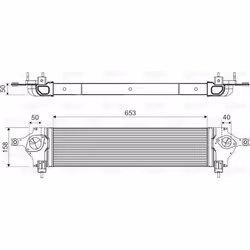 Intercooler échangeur Nissan qashqai - VALEO - 818589