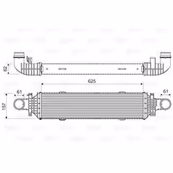 Intercooler échangeur Mercedes classe c - VALEO - 818631