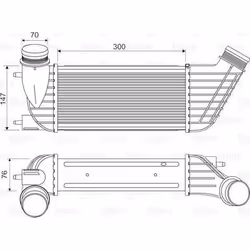 Intercooler échangeur Citroen c8 - VALEO - 818651