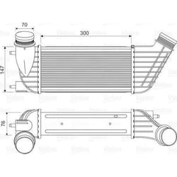 Intercooler échangeur Citroen c8 - VALEO - 818651