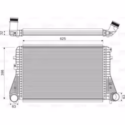 Intercooler échangeur Audi A3 - VALEO - 818674
