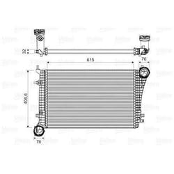 Intercooler échangeur Audi A3 - VALEO - 818675