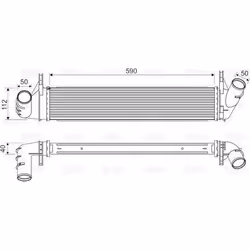Intercooler échangeur Dacia duster - VALEO - 818678