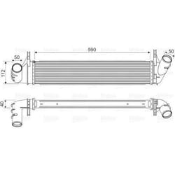 Intercooler échangeur Dacia duster - VALEO - 818678