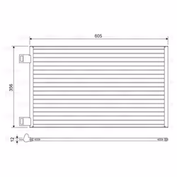 Condenseur, climatisation VALEO 822553