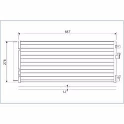 Condenseur, climatisation VALEO 822574
