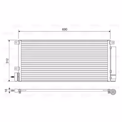 Condenseur, climatisation VALEO 822576