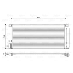 Condenseur, climatisation VALEO 822576
