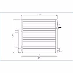 Condenseur, climatisation VALEO 822578