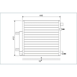 Condenseur, climatisation VALEO 822578