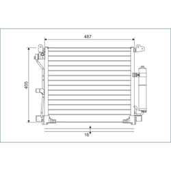 Condenseur, climatisation VALEO 822579