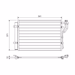 Condenseur, climatisation VALEO 822582