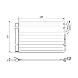 Condenseur, climatisation VALEO 822582