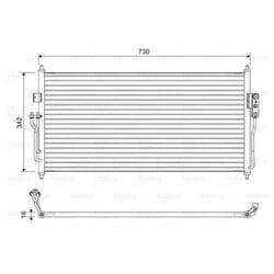 Condenseur, climatisation VALEO 822583