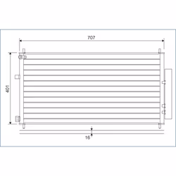 Condenseur, climatisation VALEO 822593