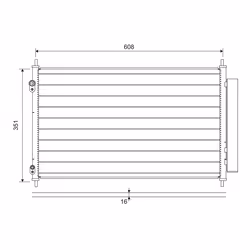 Condenseur, climatisation VALEO 822595