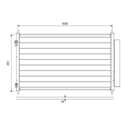 Condenseur, climatisation VALEO 822595