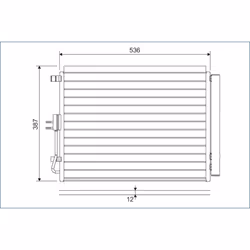 Condenseur, climatisation VALEO 822598