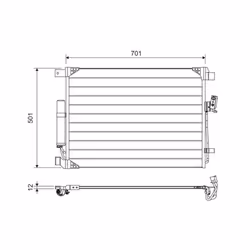 Condenseur, climatisation VALEO 822605