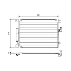 Condenseur, climatisation VALEO 822605