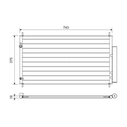 Condenseur, climatisation VALEO 822606