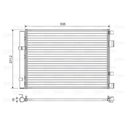 Condenseur, climatisation VALEO 822610