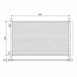 Condenseur, climatisation VALEO 822611