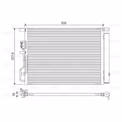 Condenseur, climatisation VALEO 822612