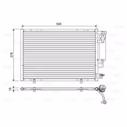 Condenseur, climatisation VALEO 822613