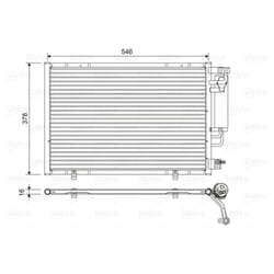 Condenseur, climatisation VALEO 822613
