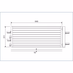 Condenseur, climatisation VALEO 822615