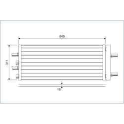 Condenseur, climatisation VALEO 822615