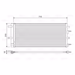 Condenseur, climatisation VALEO 822618