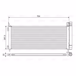 Condenseur, climatisation VALEO 822619