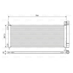 Condenseur, climatisation VALEO 822619