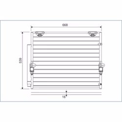 Condenseur, climatisation VALEO 822621