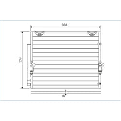 Condenseur, climatisation VALEO 822621