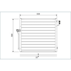 Condenseur, climatisation VALEO 822623