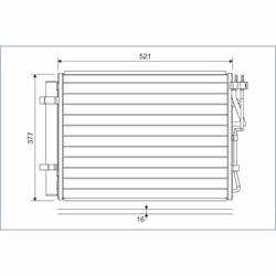 Condenseur, climatisation VALEO 822624