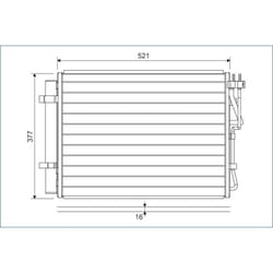 Condenseur, climatisation VALEO 822624