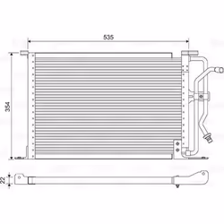 Condensateur Ford fiesta vi - VALEO - 822627