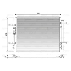 Condenseur, climatisation VALEO 822628