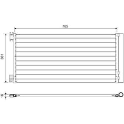 Condensateur Opel vIVaro b / Renault trafic III - VALEO - 822637
