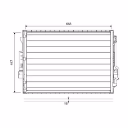 Condenseur, climatisation VALEO 822643